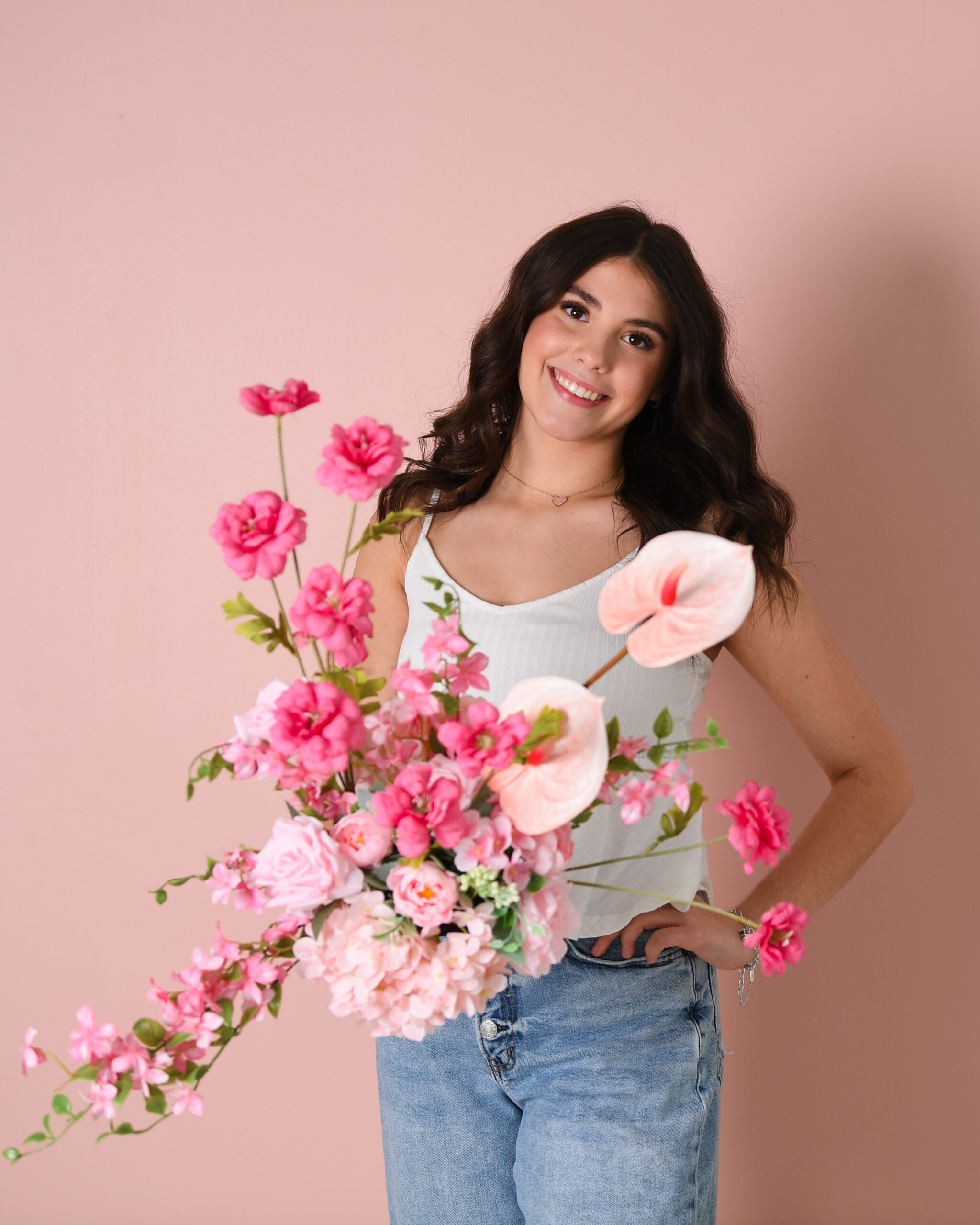 high school senior valentines day session