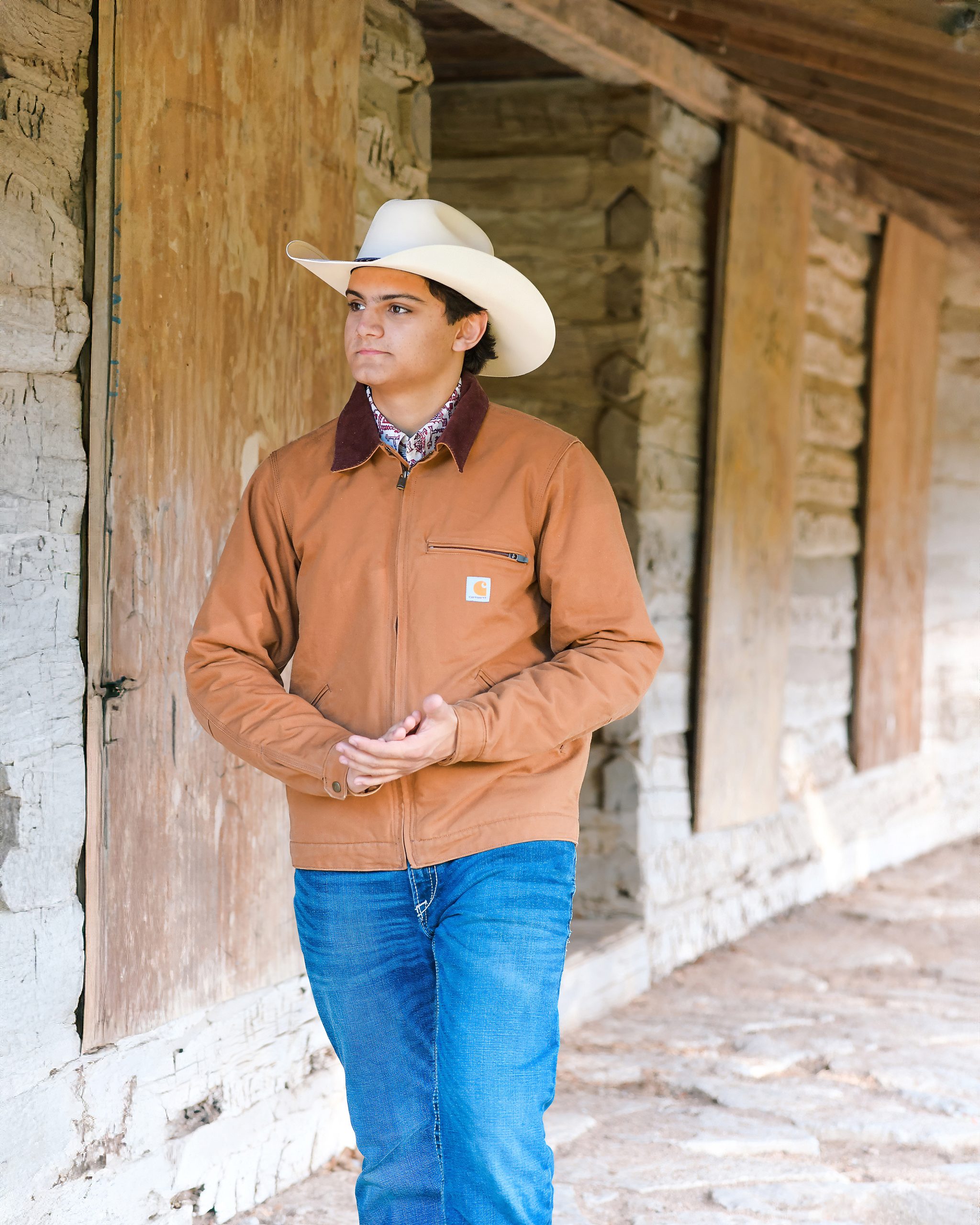 Preston’s Class of 2027 senior portrait in Weatherford, Texas